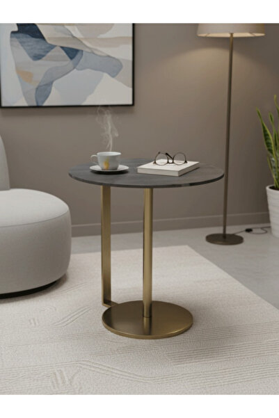 BEC8 Modern side table with a contemporary round design