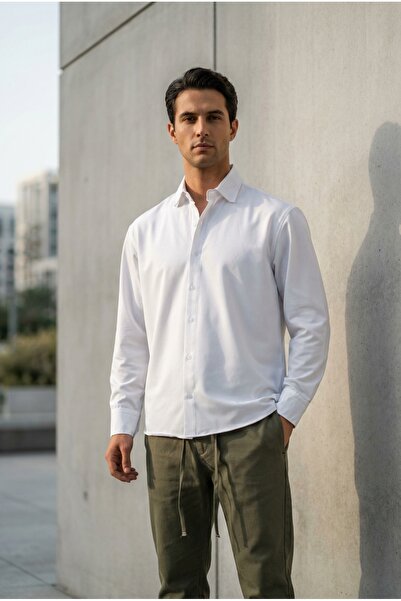 bombe Men's Easy-Iron Oversize Classic Shirt