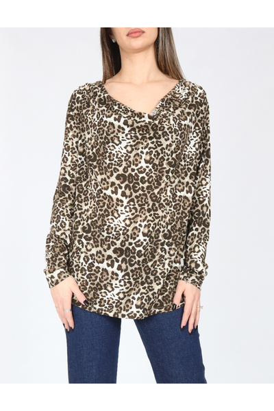 Evendi Blouse, Animal print