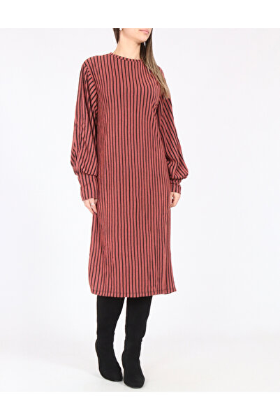 Evendi Long dress, dark powder pink