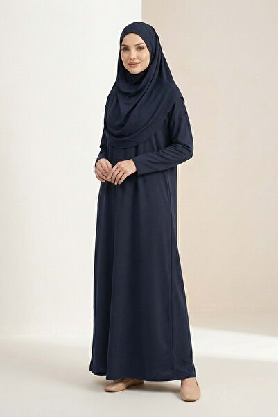 Mnk Baby&Kids Practical Hijab Women's Prayer Dress M00802 Dark Blue