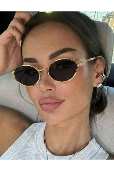 Evendi Sunglasses, Black/Gold