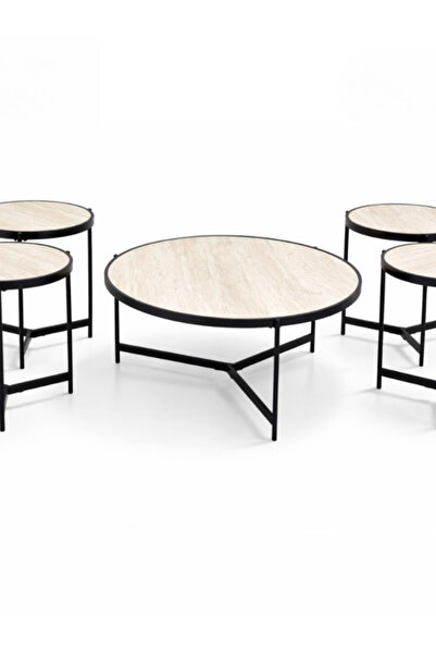 BEC1 Modern 5-piece serving table set - elegant Turkish design