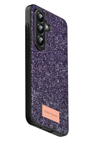 ZEMİRA HOME غطاء لامع من Onegif لـ Samsung Galaxy A17 5G - أرجواني عميق