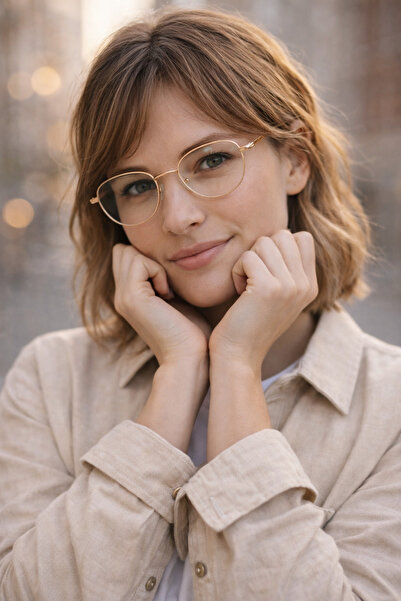 By Donetto Royal Cat Women's Blue Light Filtered Screen Glasses
