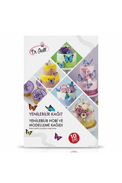 Dr. Gusto Yenilebilir Hobi ve Modelleme Kağıdı Beyaz 10 Adet – Wafer Paper