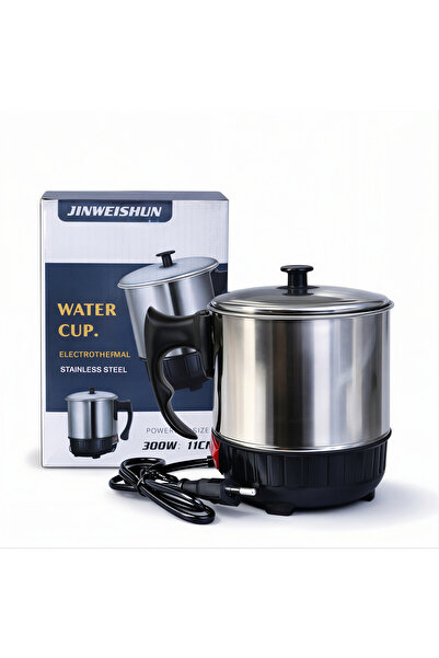 First Choice Fierbător electric 15,5x9cm din oțel inoxidabil 300W cu capac și...