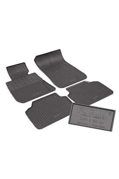 Rigum Rigum car mat set, for BMW 3 Series E90/E91 2005-2012, 4 pieces, Black
