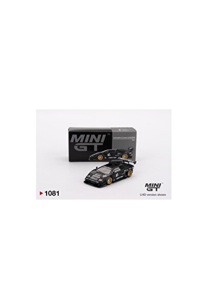 mini gt 1081 BL Lamborghini Countach LB-WORKS Siyah 1/64 Model Araba