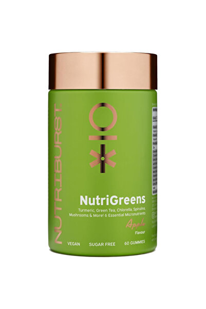 Nutriburst Vitamine gumate Premium NutriGreens aroma mere 60 buc