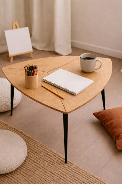 N.zone The "Tri Elegant" side table – a modern touch with a stylish wooden to...