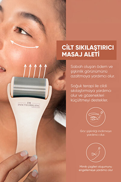 docteur blanc Ice Roller Buz Terapisi Cilt Sıkılaştırıcı Masaj Aleti Pudra