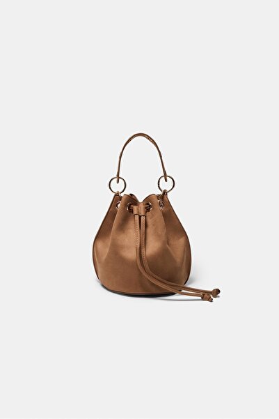 Stradivarius Rigid eyelet bucket bag