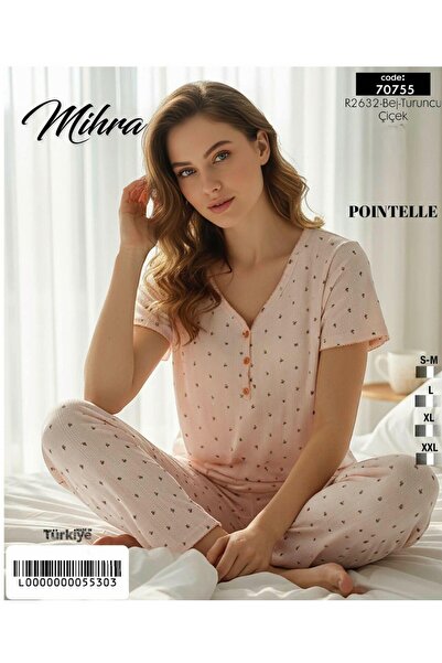 Mihra POINTELLE KOMPLET SA KRATKIM RUKAVIMA, PULOVEROM I DUGIM DONJIM DELOM