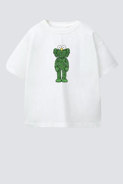 Monila Erkek Çocuk Pamuklu Bisiklet Yaka Baskılı T-Shirt