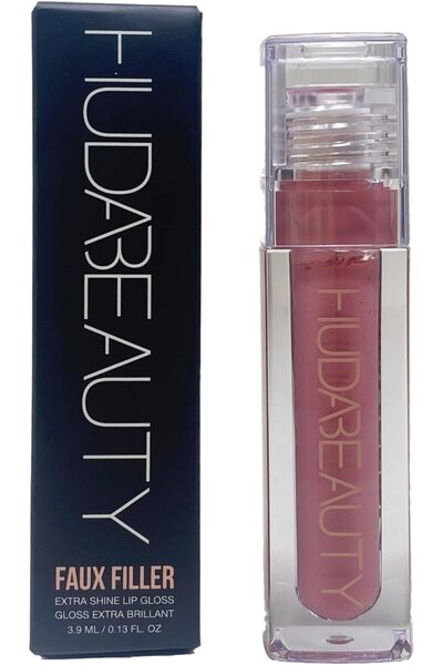 HudaBauty ملمع شفاه لامع غير لزج من هدى بيوتي، لون وردي فاتح، 0.13 أونصة سائل...