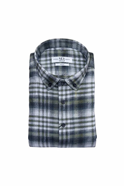 SÜVARİ Rahat Kalıp Cepli Premium Desenli Oduncu Gömleği