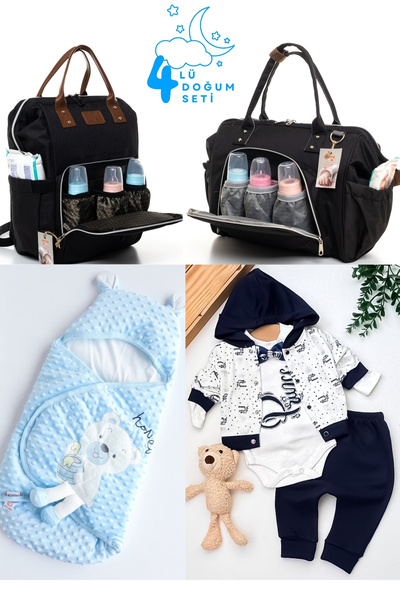 Pimadyo Large Birth Set (Hospital Release, Shoulder and Backpack, Chickpea Sw...