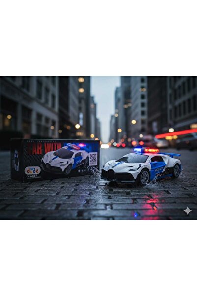 Aksoy Toys Işıklı Müzikli Sesli Kapıları Bagajı Açılan Çarp-Dön Araba