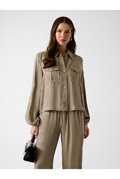 Guess DALIA FLUID CROP SHIRT