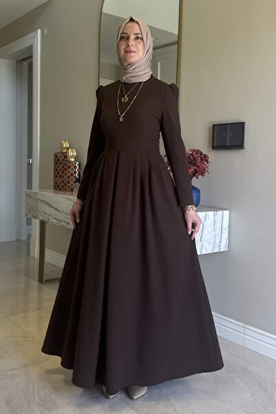 Rabia Şamlı Ροζ Φόρεμα Πικρό Καφέ