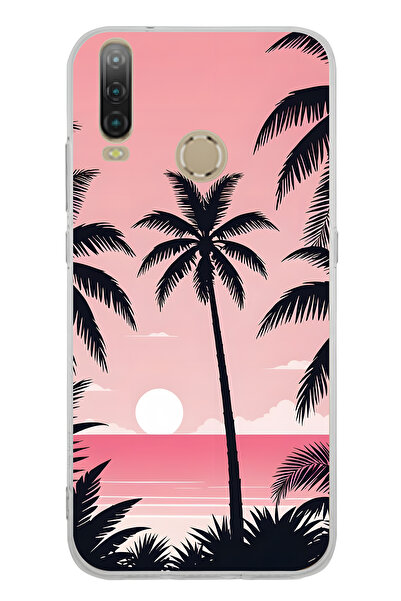 FLAMENKO حافظة هاتف شفافة بنمط راحة اليد متوافقة مع جهاز General Mobile GM 10