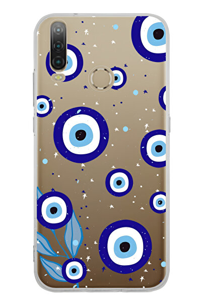 FLAMENKO حافظة هاتف شفافة بنمط العين الليلية متوافقة مع جهاز General Mobile G...