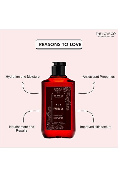 THE LOVE CO Body Lotion | Oud Fantasy 250ml | Nourishing Moisturizer Cream for all skin types