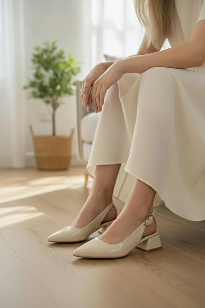 mustey Low-Heeled Open-Back 3 cm Heel Women's Shoes Suitable for Daily and Ev...