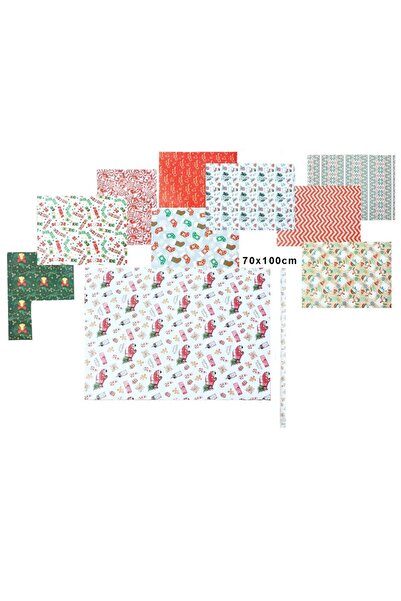idei Hârtie de împachetat cadouri, temă de Crăciun, 70X100 cm, diverse modele