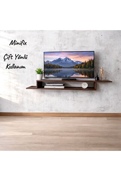 ADIM EBATLAMA Dekoratif Raflı Duvar Tv Ünitesi Z Raf Barok 130