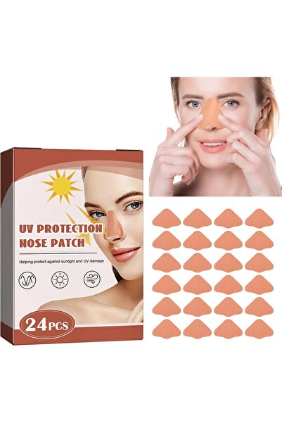 BNOYONERAS Пакет от 24 слънцезащитни пластира за нос, UV защита за нос