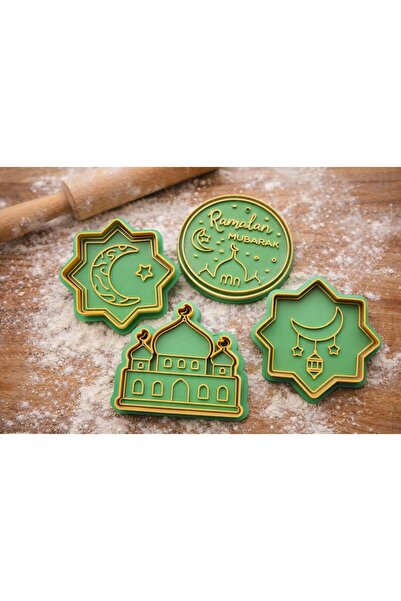 LİSBOND ELEGANCE Ramazan Temalı Kurabiye Ve Şeker Hamuru Kalıbı / Kesici / 4 ...