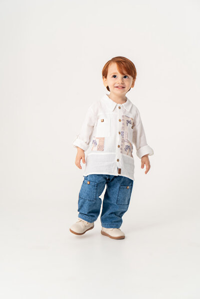 JNF kids Baby Boy & Child Holiday Long Sleeve Stylish Shirt and Pants Set