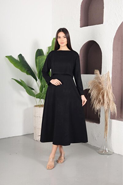 Moda Krash Modal Blouse Dress 2-Piece Set