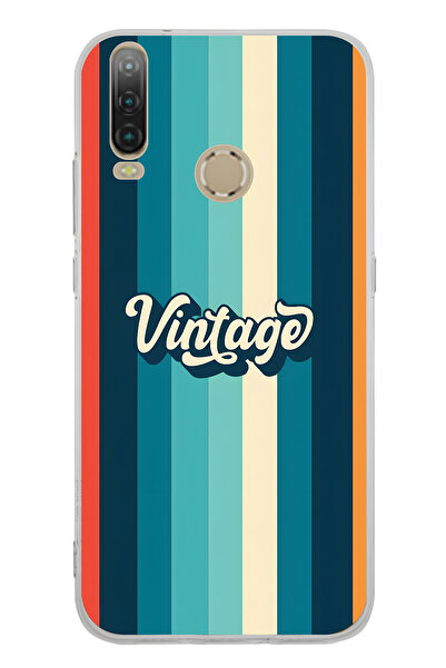 FLAMENKO حافظة هاتف شفافة بنمط عتيق متوافقة مع جهاز General Mobile GM 10