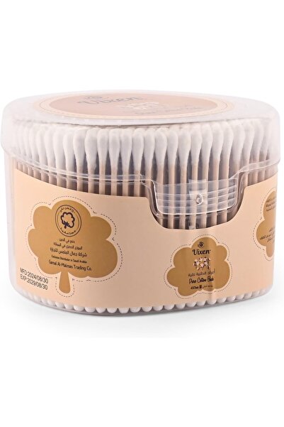 Vixen Cotton Ear Swabs with Wooden Sticks by Vixen, 450 Pieces