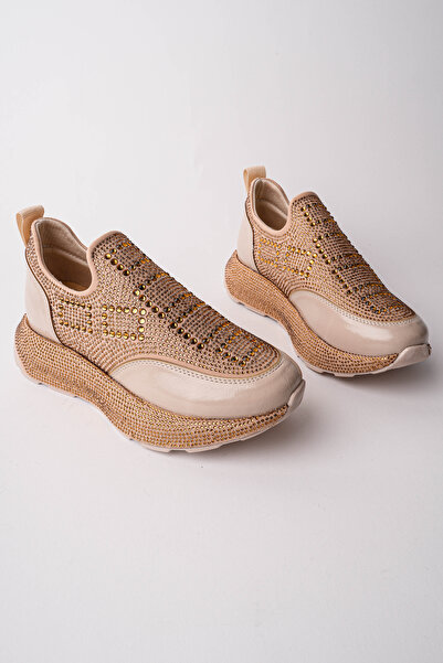 Madam Tarz Ljn-02-26 Thick Sole Stone Patterned Sports