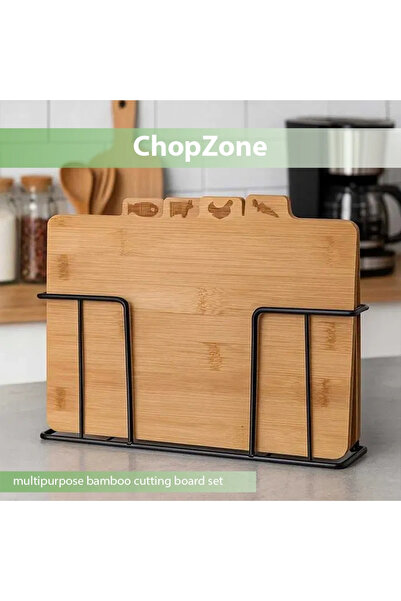 SMANIA ChopZone™ multipurpose bamboo cutting board set