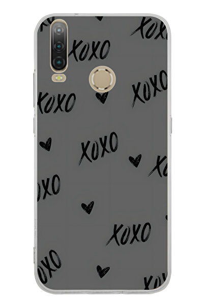 FLAMENKO حافظة هاتف شفافة بنمط XOXO متوافقة مع جهاز General Mobile GM 10