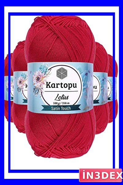 İN3DEX Fuchsia Colored Lotus Knitting Yarn Set 5-Pack