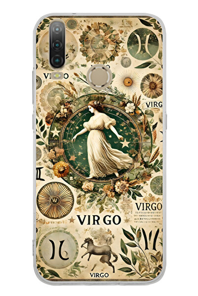 FLAMENKO حافظة هاتف شفافة بنمط برج العذراء متوافقة مع جهاز General Mobile GM 10