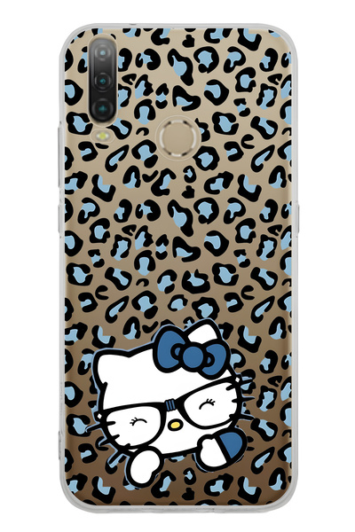 FLAMENKO حافظة هاتف شفافة بنمط كيتي متوافقة مع جهاز General Mobile GM 10