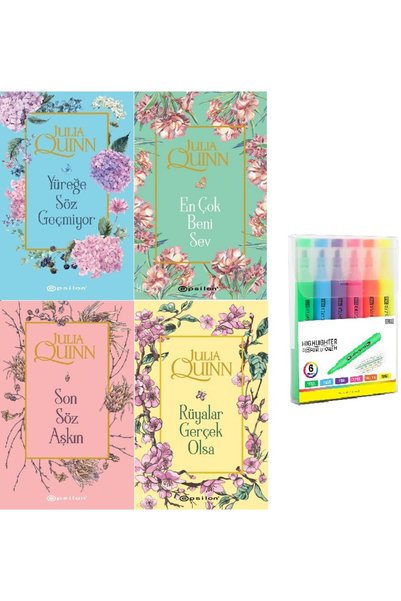 Epsilon Yayınevi Bridgerton Serisi İlk 4 Kitap SET/Yüreğe Söz..+En Çok Beni.....