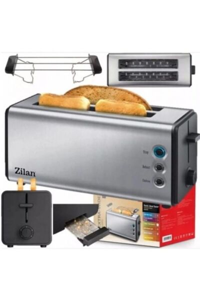 Zilan Toaster ZLN2720, 4 slices, stainless steel, 1300W, 6 browning levels, m...