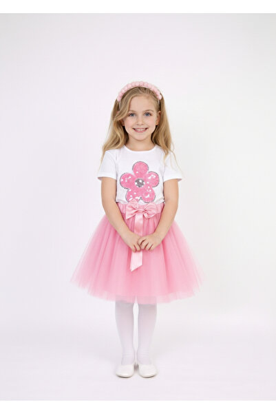 NACAR STORE Kız Çocuk 23 Nisan 29Ekim Gösteri Kıyafeti Kostüm Tütü Etek Kısa ...