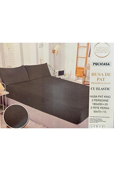 Pucioasa KING BED COVER 180x200+25cm, PREMIUM VELVET TOWEL WITH Stretchy, 2 P...