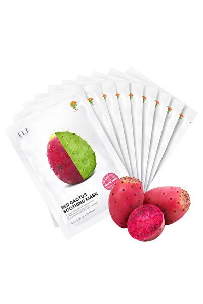 ELT قناع الصبار الأحمر التجميلي المهدئ - عناية مرطبة وملطفة للبشرة الحساسة
