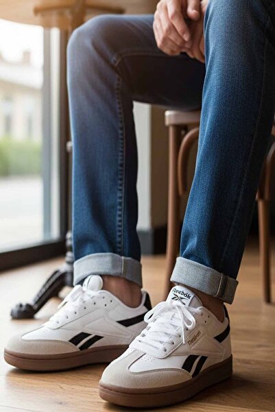 Reebok Men's White Sports Shoes - Retro Lifestyle Sneaker - Comfortable and S...