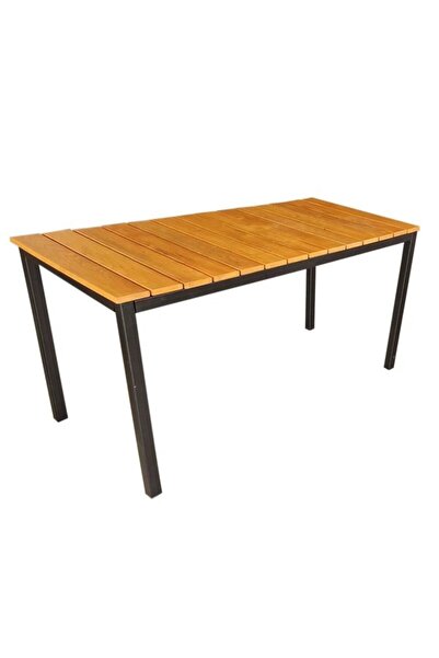 DacEnergy DacEnergy(C) fixed garden table, metal and ash wood, rectangular, 6...